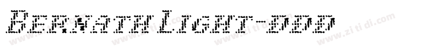 Bernath Light字体转换